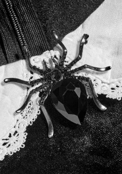 MET1 Dresses Ungoliant Lace Collar Midi Dress