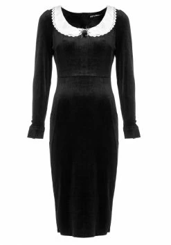 MET1 Dresses Ungoliant Lace Collar Midi Dress