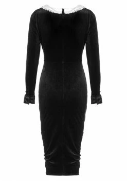 MET1 Dresses Ungoliant Lace Collar Midi Dress