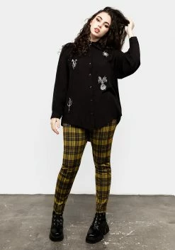 MET1 Harvest Embroidered Oversized Shirt Tops 12 MET1 Harvest Embroidered Oversized Shirt Tops