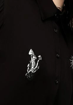 MET1 Harvest Embroidered Oversized Shirt Tops 14 MET1 Harvest Embroidered Oversized Shirt Tops