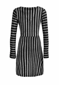 MET1 Roxy Glitter Mock Wrap Dress