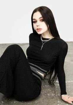 MET1 Roxy Glitter Crop Top 10 MET1 Roxy Glitter Crop Top