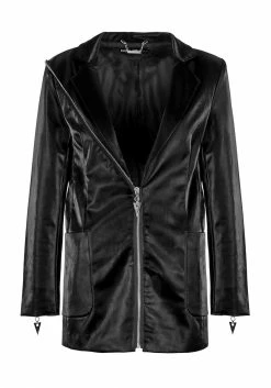 ORI1 Aureole Faux Leather Blazer Outerwear 20 ORI1 Aureole Faux Leather Blazer Outerwear