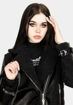 ORI1 Motley Oversized Biker Jacket Outerwear