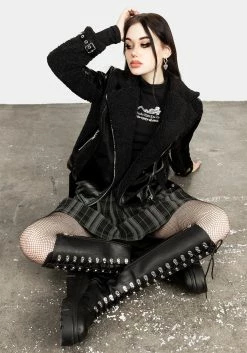 ORI1 Motley Oversized Biker Jacket Outerwear