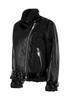 ORI1 Motley Oversized Biker Jacket Outerwear
