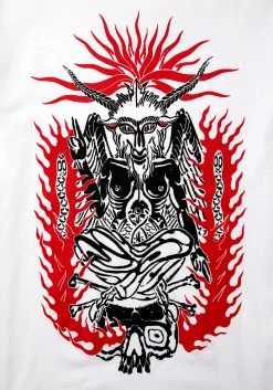 TOT1 Tops BAPHOMET WHITE UNISEX T-SHIRT