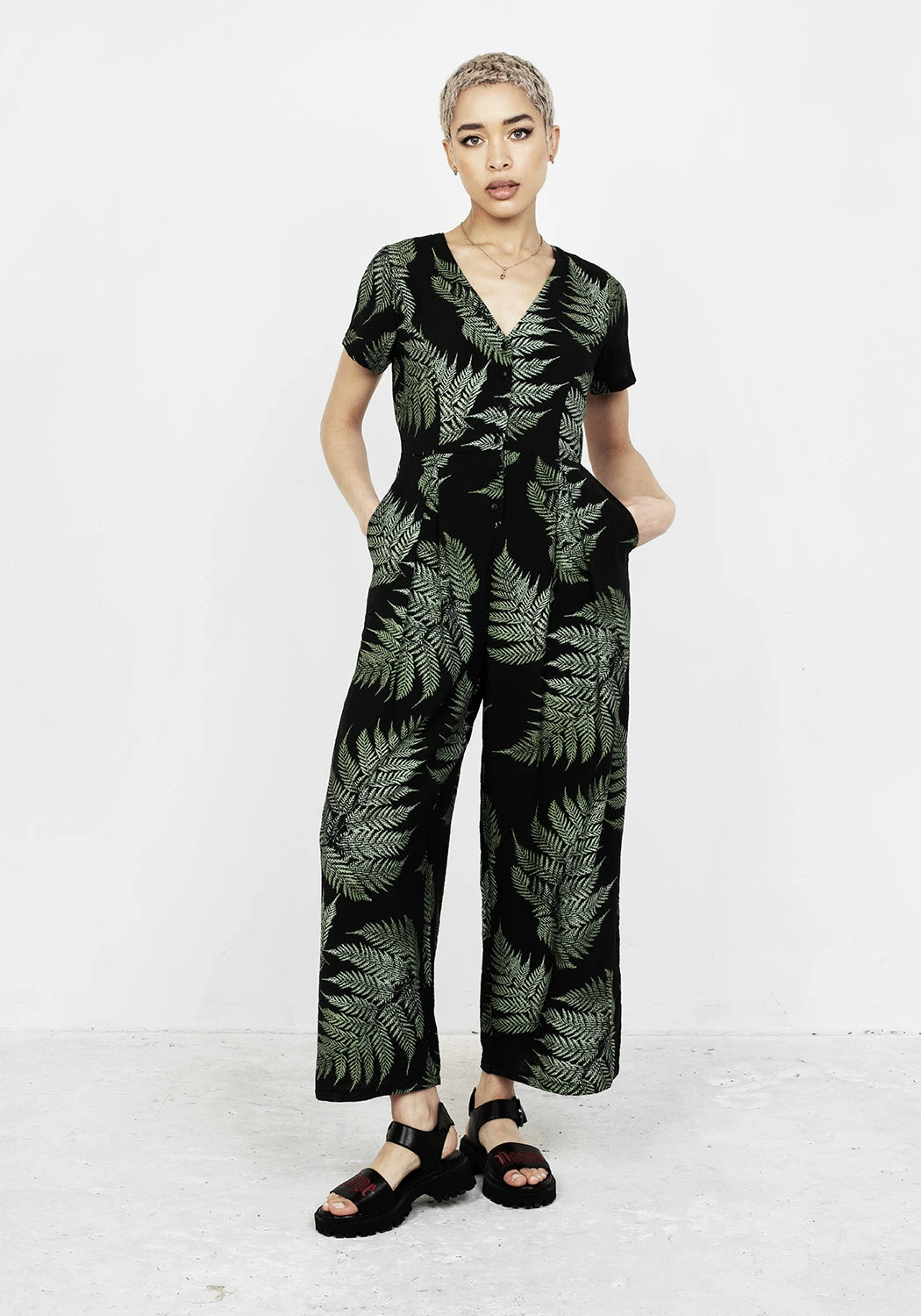 MET1 Bottoms Fern Relaxed Jumpsuit 7 MET1 Bottoms Fern Relaxed Jumpsuit
