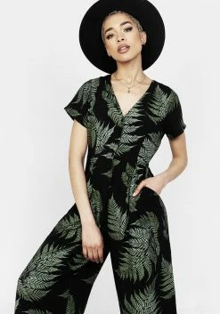 MET1 Bottoms Fern Relaxed Jumpsuit