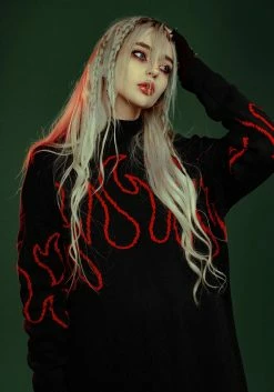 WEI1 Blaze Oversized Jumper Dress Tops