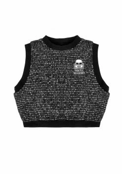 MET1 CULTISH KNITTED VEST Tops