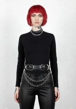 PIL1 Belts & Harnesses Damned Double Buckle Waist Belt