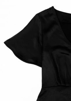 MET1 DAMOZEL FIT AND FLARE V NECK MINI DRESS Dresses