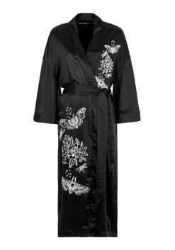 MET1 Tops Deathmoth Embroidered Kimono