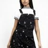 DEN1 CELESTIAL EMBROIDERED DUNGAREES