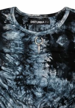 MET1 DRACONIC TIE DYE MIDI SKATER DRESS