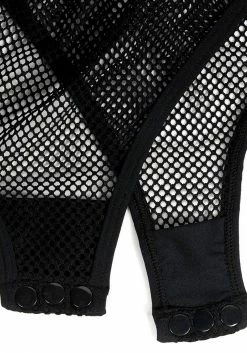 DIF1 Tops Enmeshed Bodysuit