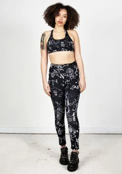DIF1 Graffiti Leggings Bottoms 13 DIF1 Graffiti Leggings Bottoms