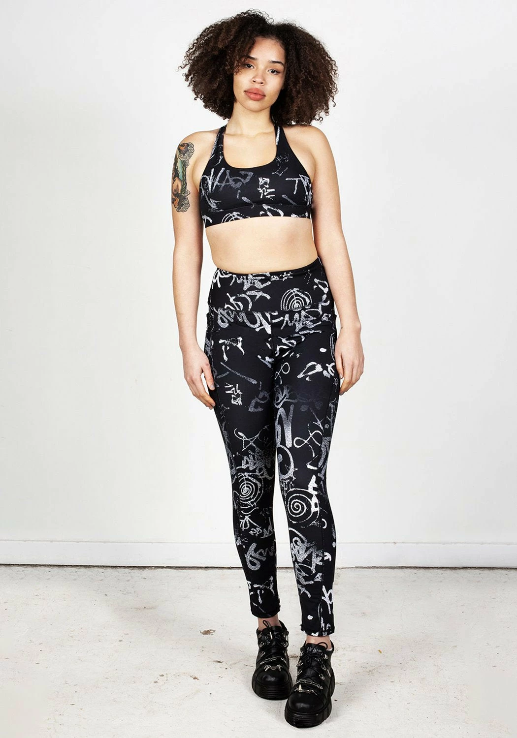 DIF1 Graffiti Leggings Bottoms 5 DIF1 Graffiti Leggings Bottoms