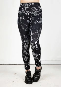 DIF1 Graffiti Leggings Bottoms 17 DIF1 Graffiti Leggings Bottoms