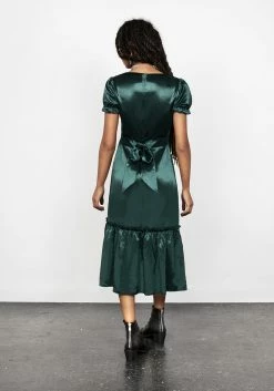 LVT1 Dresses MOSS MIDI TIER DRESS