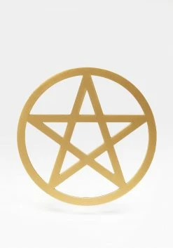 KEO1 Lifestyle PENTAGRAM BRASS COASTER