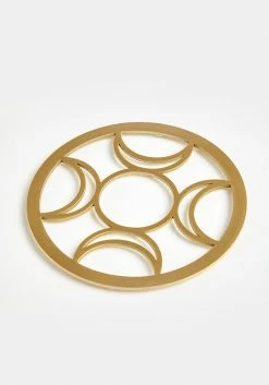 KEO1 TRIPLE MOON BRASS COASTER Lifestyle