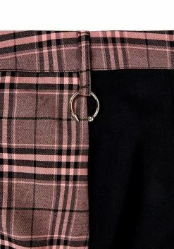 LVT1 Bottoms LOVEBUZZ SPLICED CROP TROUSERS