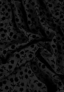 MET1 Tops LOVESPELL FLOCKED MESH LONG SLEEVE TOP