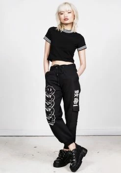 DMT1 Melting Face Cargo Joggers Bottoms 13 DMT1 Melting Face Cargo Joggers Bottoms
