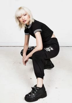 DMT1 Melting Face Cargo Joggers Bottoms 15 DMT1 Melting Face Cargo Joggers Bottoms