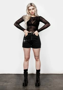 DEN1 Bottoms Widow Shorts