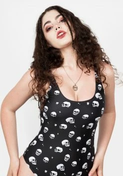 DIF1 BONES SCOOP BACK SWIMSUIT 10 DIF1 BONES SCOOP BACK SWIMSUIT