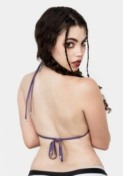 DIF1 PARALLEL LINES TRIANGLE BIKINI TOP