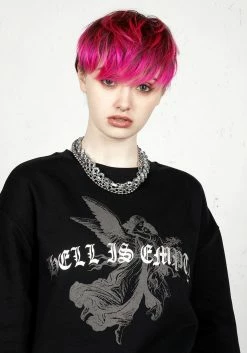 DMT1 Tops Hell Is Empty Sweater Dress