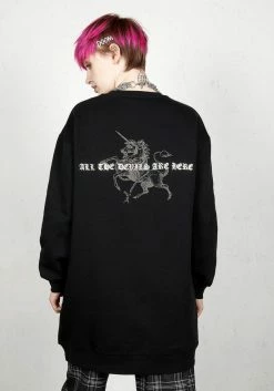 DMT1 Tops Hell Is Empty Sweater Dress