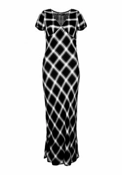 MET1 SINGLES BIAS CUT MIDI DRESS