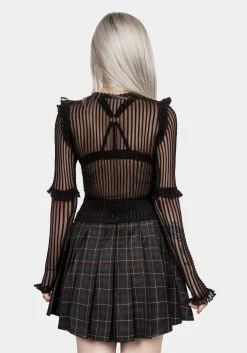 MET1 Mourning Ruffle Top 19 MET1 Mourning Ruffle Top