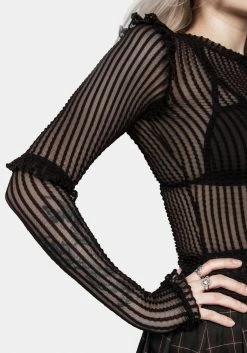 MET1 Mourning Ruffle Top 20 MET1 Mourning Ruffle Top