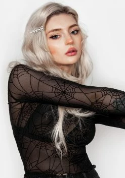 MET1 Tops Venom Mesh Crop