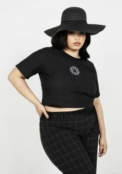 MET1 Broderie Boxy Fit Tee Tops 15 MET1 Broderie Boxy Fit Tee Tops