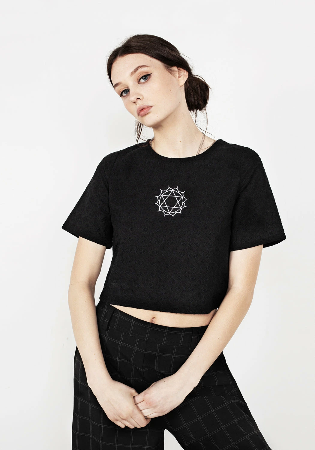MET1 Broderie Boxy Fit Tee Tops 3 MET1 Broderie Boxy Fit Tee Tops