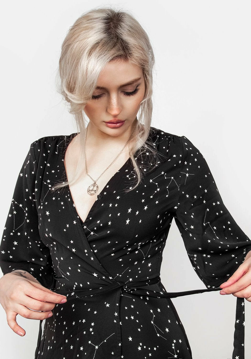 MET1 Dresses Celestial Midi Kimono Dress 4 MET1 Dresses Celestial Midi Kimono Dress