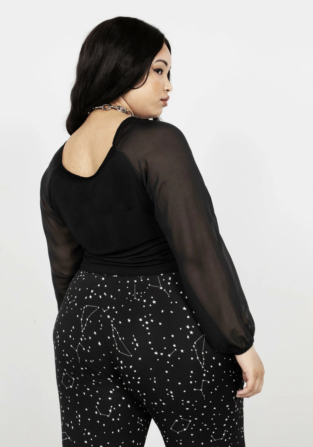 MET1 Maria Ruched Sheer Sleeve Top 9 MET1 Maria Ruched Sheer Sleeve Top