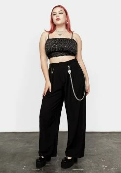 MET1 Tops Spectral Ruched Crop Top