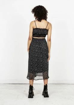 MET1 Tops Spectral Ruched Crop Top