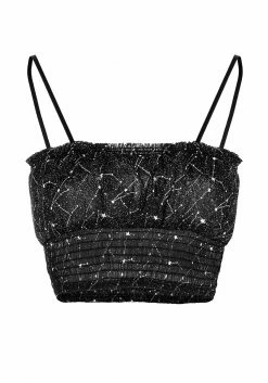 MET1 Tops Spectral Ruched Crop Top