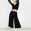 MET1 Mildred Flowy Crop Trousers Bottoms