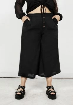 MET1 Mildred Flowy Crop Trousers Bottoms